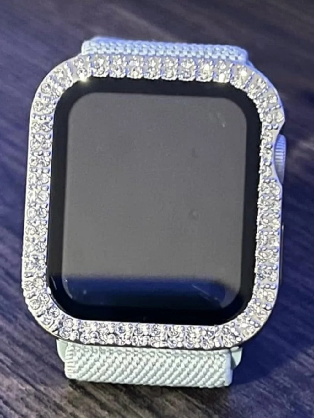Set of 4 rhinestone bumpers for Apple Watch 40mm